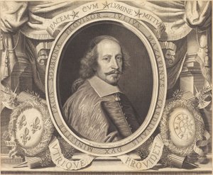 Kardinal Jules Mazarin af Robert Nanteuil after Pierre Mignard I