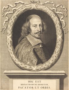 Kardinal Jules Mazarin af Robert Nanteuil after Pierre Mignard I
