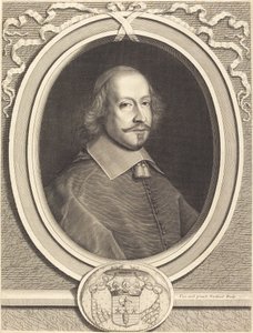 Kardinal Jules Mazarin af Robert Nanteuil after Pieter van Mol