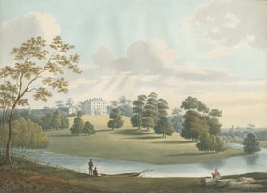 Patshull House: akvarelmaleri, og [1826] af Robert Noyes