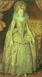 Portræt af dronning Elizabeth af Bøhmen