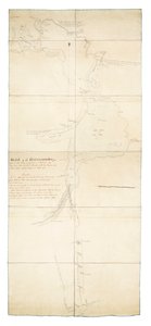 Skitse af kommunikation fra York ved Ontario-søen til Glouscester [sic] eller Machidash Bay ved Huron-søen taget af løjtnant Pilkington fra Roy.l Engineers og Alex.r Aitken Deputy Surveyor i oktober 1793. af Robert Pilkington