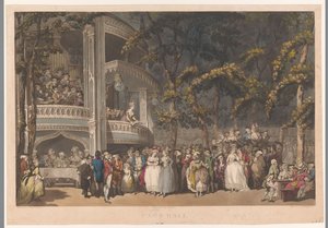Vauxhall Gardens i London Vauxhall (titel på objekt) af Robert Pollard (I)