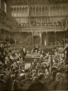 Gladstone introducerer lovforslaget om hjemmestyre, februar 1893
