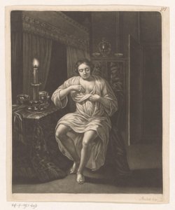 plejende kvinde af Robert Robinson (attributed to)