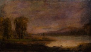 Landskab med sø af Robert S. Duncanson