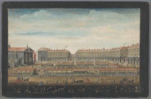 Udsigt over Covent Garden Market i London Udsigt over Covent Garden London (titel på objekt) London (serietitel) af Robert Sayer