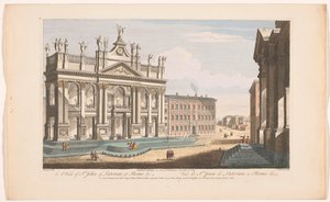 Udsigt over St. John Lateran-kirken i Rom En udsigt over St. John of Lateran, i Rom &c (titel på objektet) Rom (serietitel)