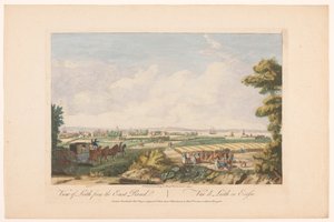 Udsigt over byen Leith Udsigt over Leith fra østvejen (titel på objektet) Skotland (serietitel) af Robert Sayer