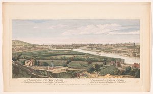 Udsigt over byen Paris set fra landsbyen Chaillot Et generelt billede af byen Paris taget fra en eminence i landsbyen Chaillot (titel på objektet) Paris (serietitel) af Robert Sayer