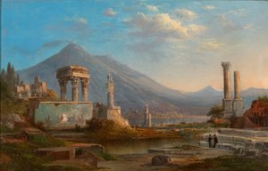Vesuv og Pompeji, 1870.