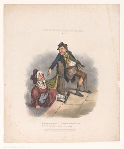 Tegnefilm med fuld mand og kvinde Udvalg fra Seymour. ingen. 2 (titel på objekt) af Robert Seymour (attributed to)