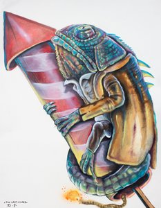 Opskydning af Chameleon-raketten af Robert Sigaard