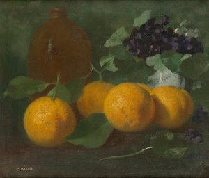 Stilleben med appelsiner af Robert Skala