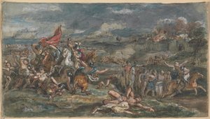 Kampscene af Robert Smirke