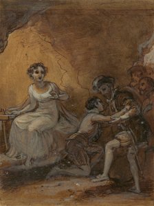 Ferdinand genforenet med sin far af Robert Smirke