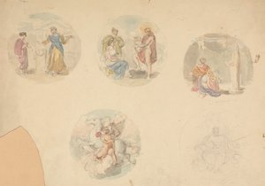 Fem vignetter af scener fra oldtiden af Robert Smirke