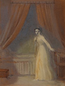 Juliet ved at tage sit sovende udkast af Robert Smirke