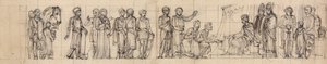 Studie af riddere, hyldest, til kongen af Robert Smirke