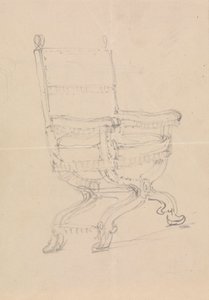 Studie af en stol af Robert Smirke
