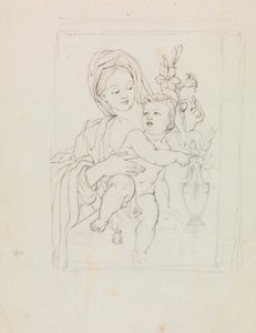Studie af en kvinde og et barn af Robert Smirke