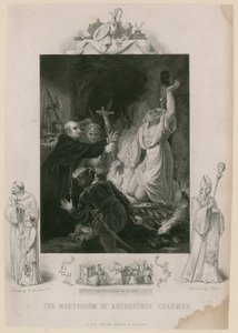 Ærkebiskop Cranmers martyrium (kobberstik)