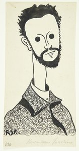 Portræt af maleren og keramikeren Chr. Joachim (1870-1943) af Robert Storm Petersen