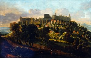 Windsor Castle, ca. 1670 (olie på lærred) af Robert Streater or Streeter