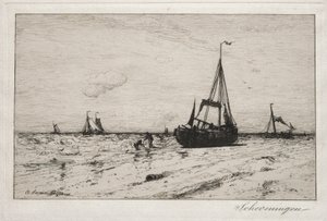 Scheveningen (ætsning) af Robert Swain Gifford