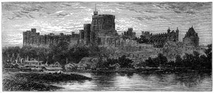 Windsor ved solopgang, fra Brocas, 1880.