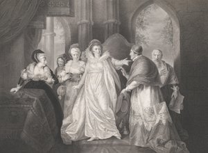 Dronning Catherine, kardinal Wolsey og kardinal Campeius Sha..., første gang udgivet 1796, genudgivet 1852.