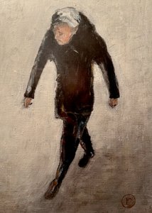 En ensom skikkelse, der går af Robert Thirtle