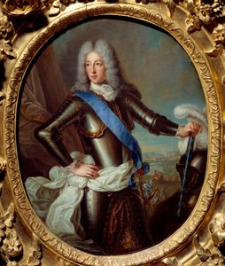 Portræt af Louis II af Bourbon, Prince of Conde (Bourbon-Conde) (Grand Conde) (1621-1686) tidligere kendt som Marechal of Berwick Maleri af Robert Levrac Tournieres (1667-1752) 1600-tallets søn. 0,38x0,31 m Rennes, Musee des Beaux Arts