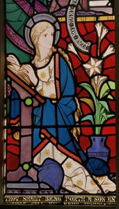 Bebudelsen, 1864 (farvet glas)