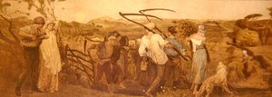 Harvest Moon, ca. 1883 (håndfarvet radering på papir) af Robert Walker Macbeth