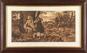 Kun et brusebad (ætsning) af Robert Walker Macbeth