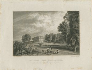 Biddulph - Knypersley Hall [ny]: stålgravering og [? 1800-tallet]