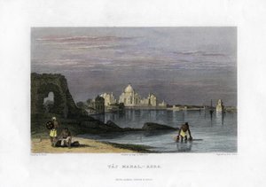 Taj Mahal, Agra, Indien, 1800-tallet