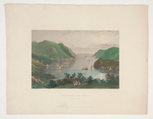 Udsigt fra West Point (Hudson River), illustration til Nathaniel Parker Willis af Robert Wallis