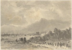 Landskab - Klipper og bjerge af Robert Walter Weir