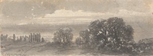 Landskab - Træer af Robert Walter Weir