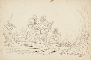 Scene after Salvator Rosa af Robert Walter Weir