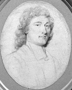 Mandsportræt (blyant på vellum) af Robert White