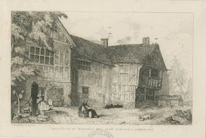 Dimsdale Old Hall: radering, nd [?c 1870]