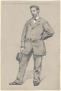 Stående mand af Robert William Vonnoh