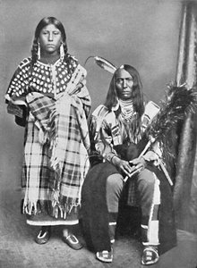 En sioux-høvding og hans squaw, 1912