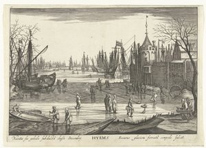 Vinter Hyems (titel på objekt) The Four Seasons in Seascapes (serietitel) af Robert de Baudous