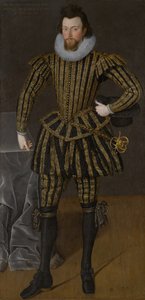 Portræt af en mand, sandsynligvis Sir John Scott (1564-1616), ca. 1600-1605 (olie på lærred)