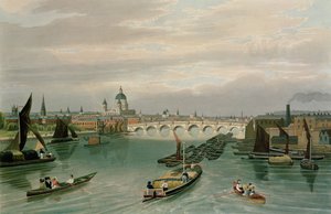Udsigt over Blackfriars Bridge og St. Paul