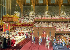The Royal Banket, The bringing of the first Course, 19. juli 1821 (akvatinte)